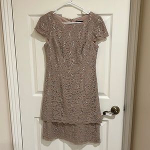 MAUVE SPARKLY DRESS